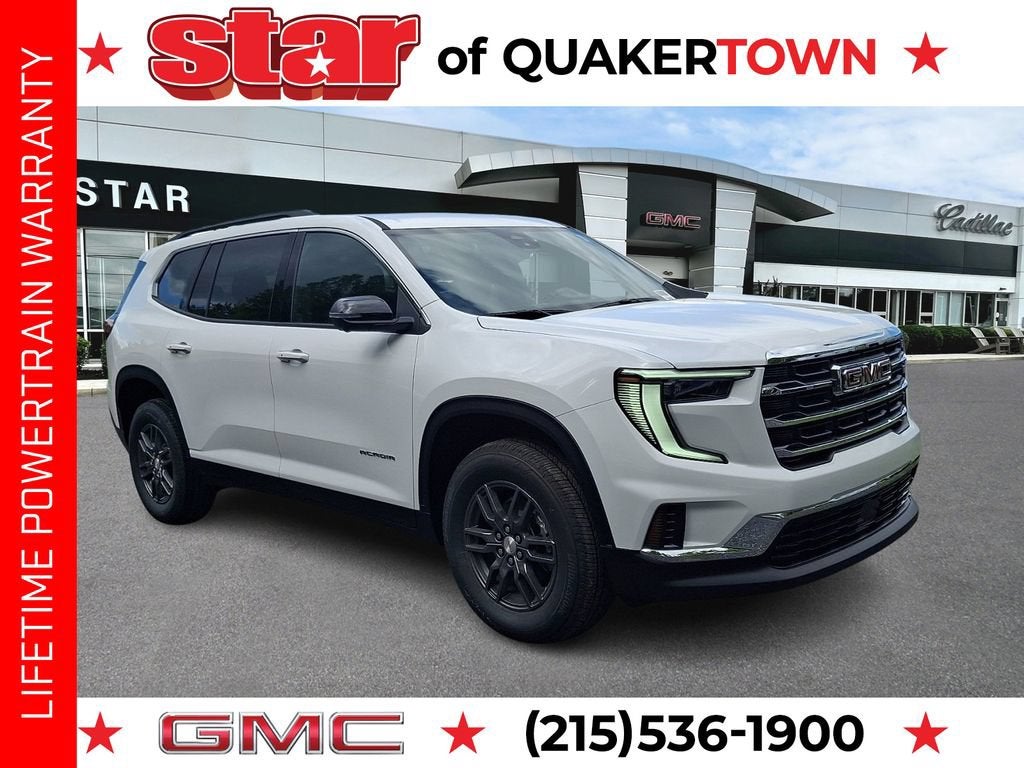 Summit White 2026 GMC Acadia SUV / Crossover Four-Wheel Drive Automatic