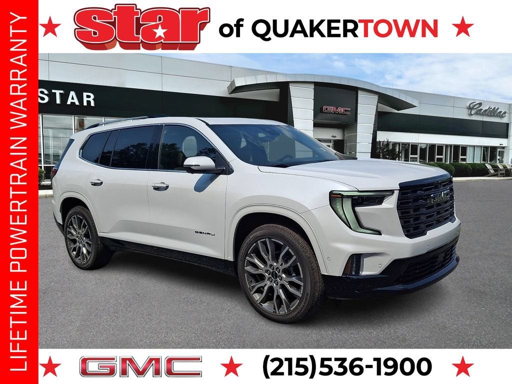 Glacier White Tricoat 2026 GMC Acadia SUV / Crossover Four-Wheel Drive Automatic