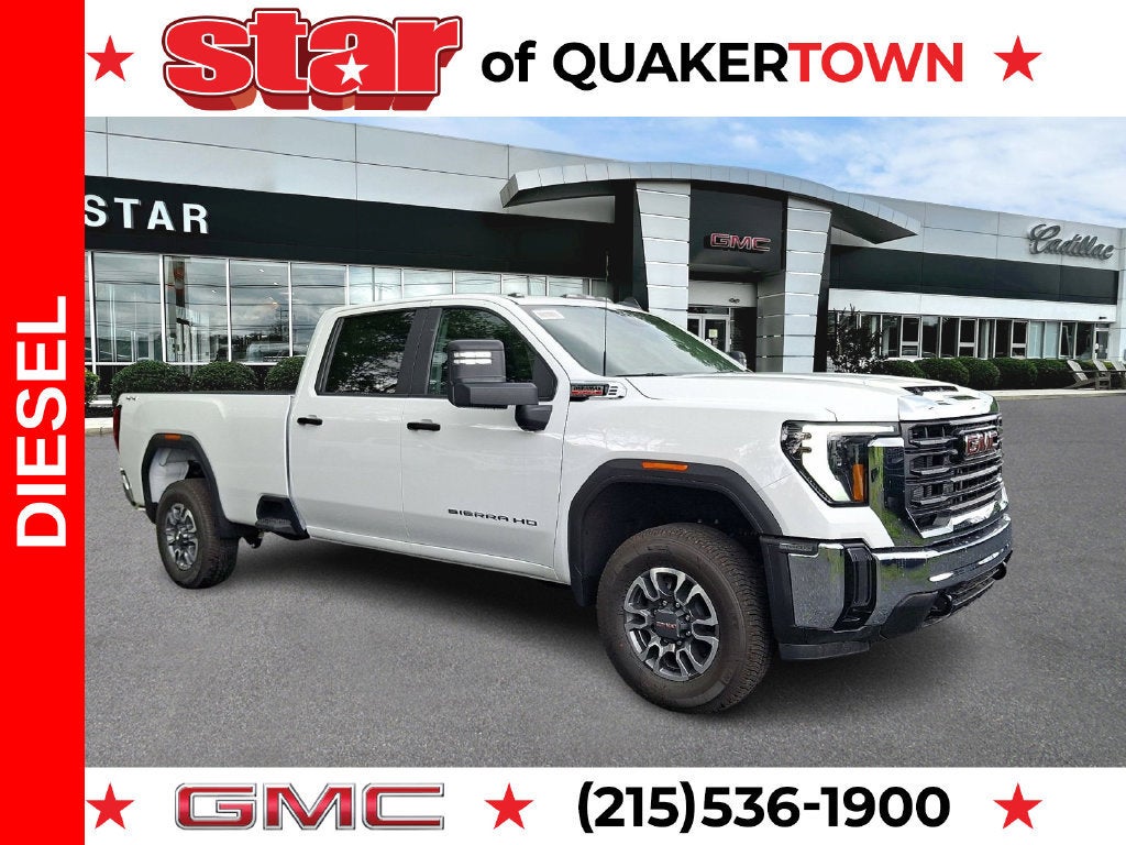 Summit White 2026 GMC Sierra 3500HD Pickup Truck Four-Wheel Drive Automatic