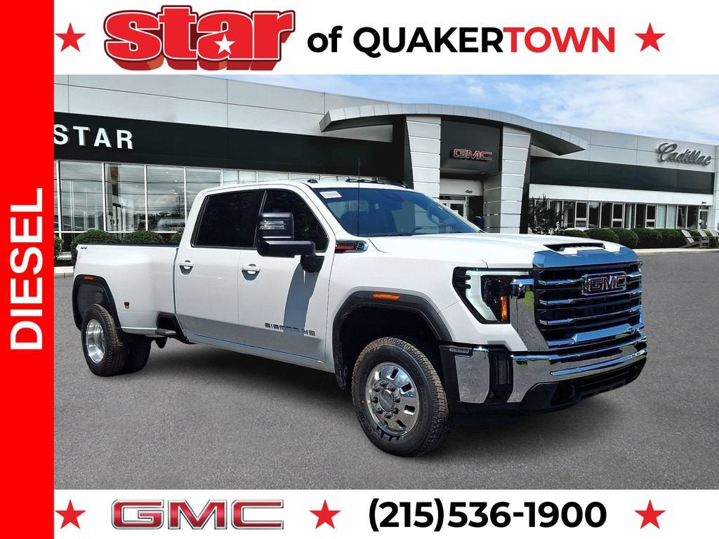 Summit White 2026 GMC Sierra 3500HD Pickup Truck Four-Wheel Drive Automatic