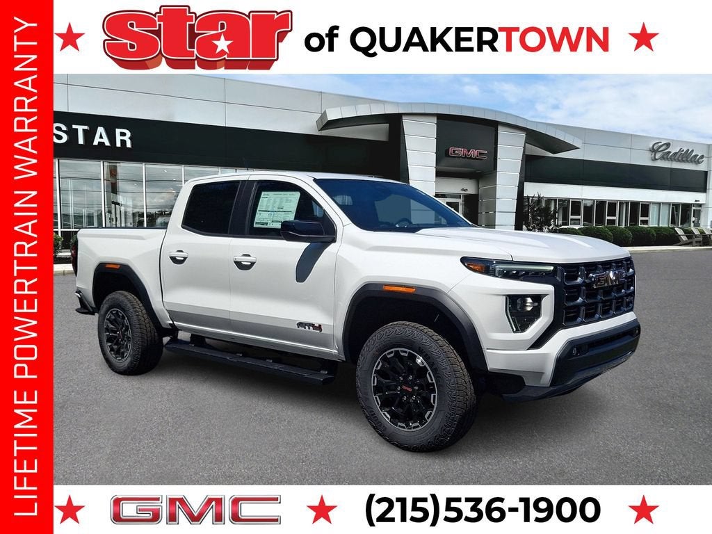 Summit White 2026 GMC Canyon Pickup Truck Four-Wheel Drive Automatic