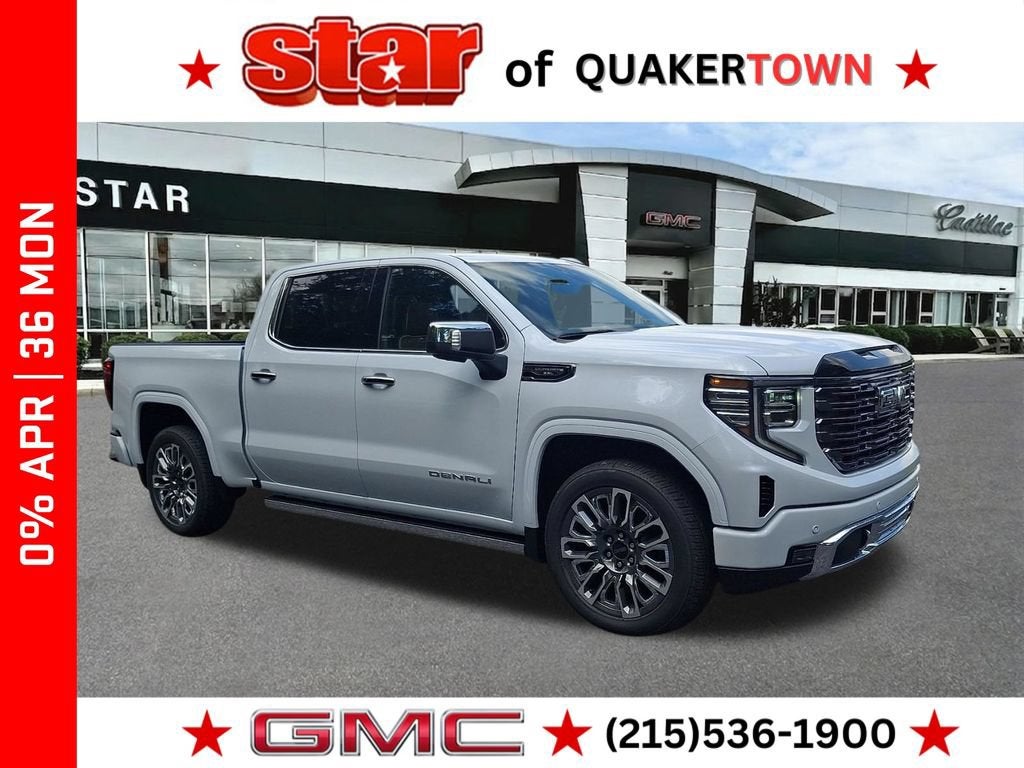 Glacier White Tricoat 2026 GMC Sierra 1500 Pickup Truck Four-Wheel Drive Automatic