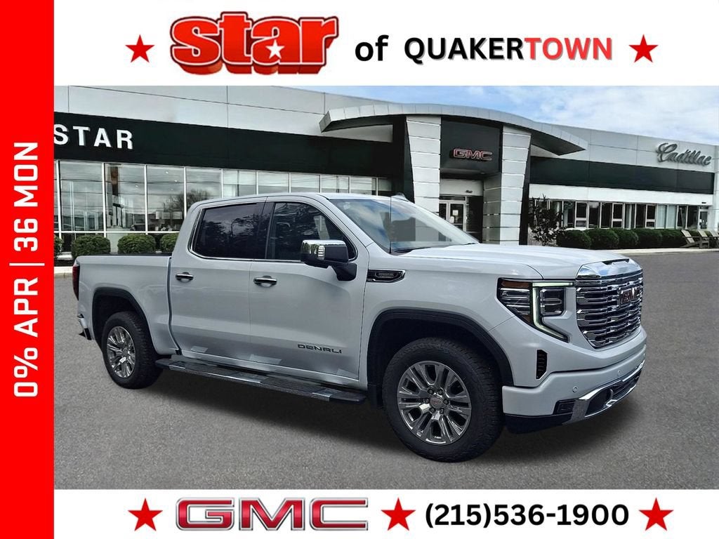 Glacier White Tricoat 2026 GMC Sierra 1500 Pickup Truck Four-Wheel Drive Automatic