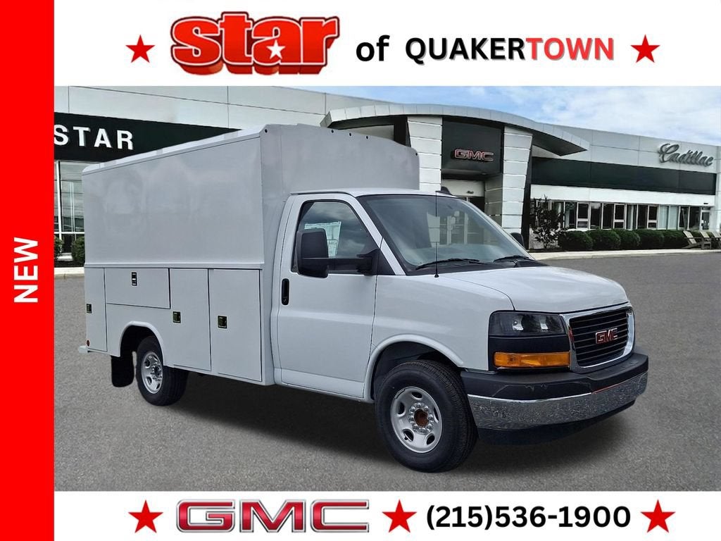 Summit White 2025 GMC Savana Chassis Van Rear-Wheel Drive Automatic