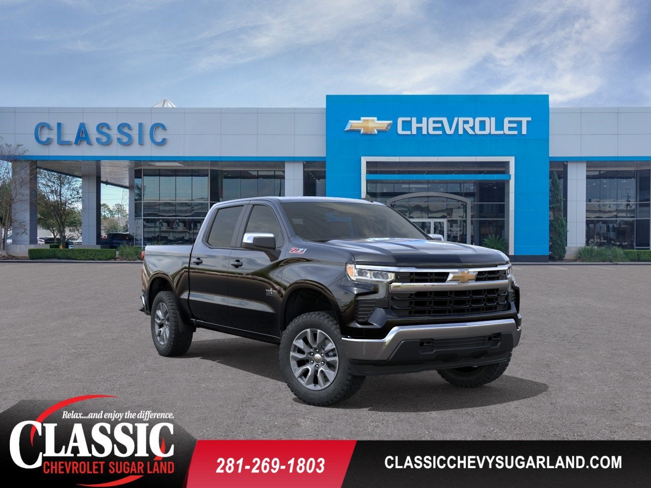 Black 2026 Chevrolet Silverado 1500 Pickup Truck Four-Wheel Drive Automatic