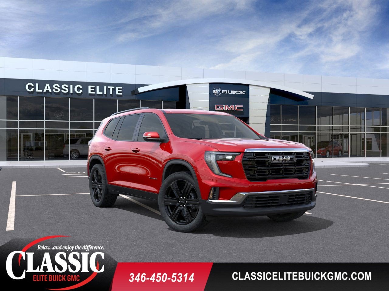 Volcanic Red Tintcoat 2026 GMC Acadia SUV / Crossover Front-Wheel Drive Automatic
