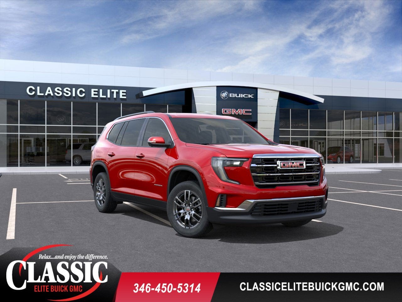 Volcanic Red Tintcoat 2026 GMC Acadia SUV / Crossover Front-Wheel Drive Automatic