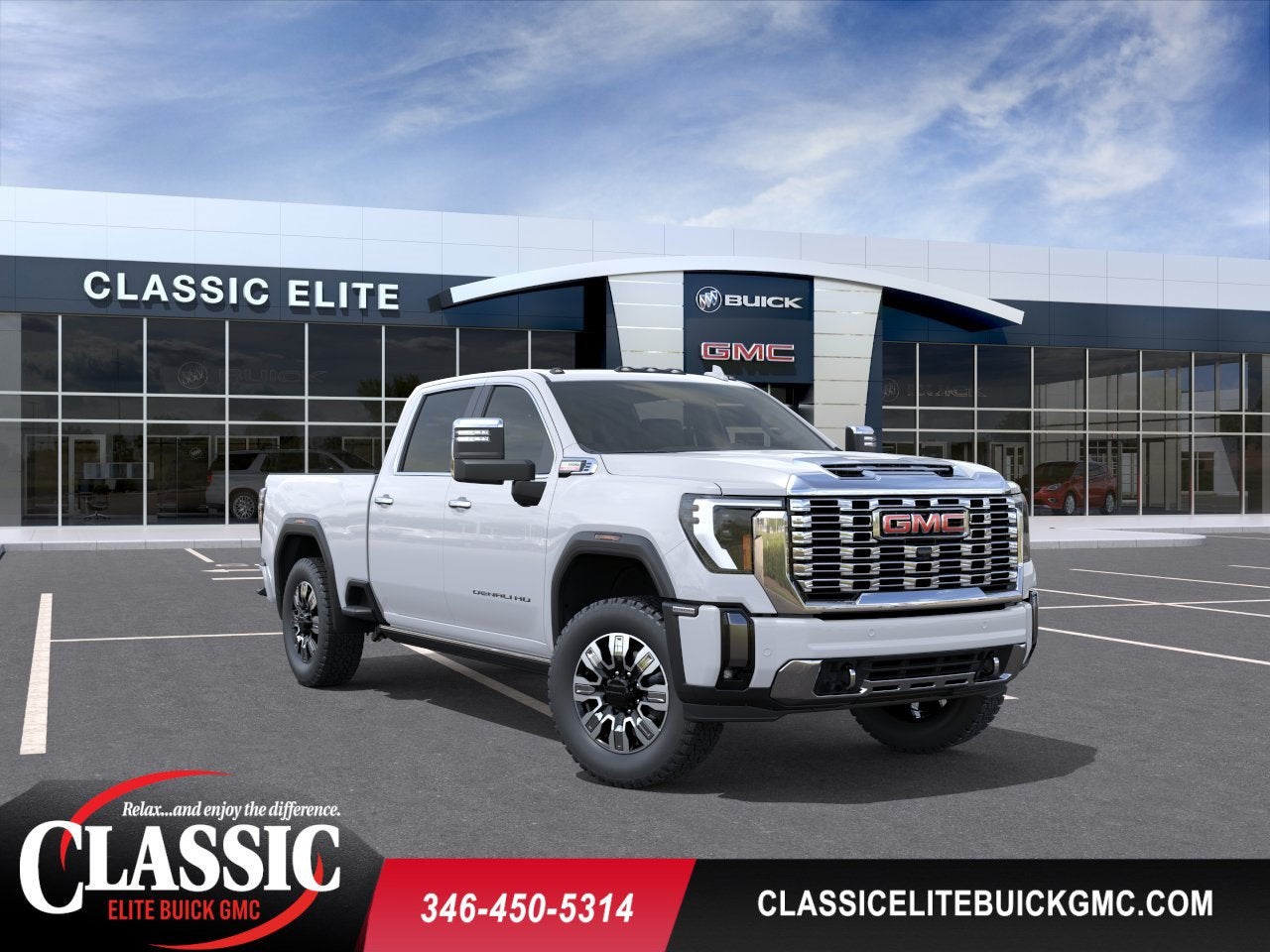 Glacier White Tricoat 2026 GMC Sierra 2500HD Pickup Truck Four-Wheel Drive Automatic