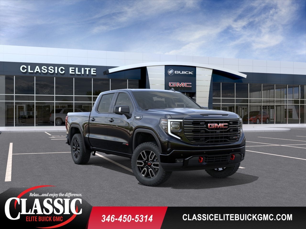 Onyx Black 2026 GMC Sierra 1500 Pickup Truck Four-Wheel Drive Automatic