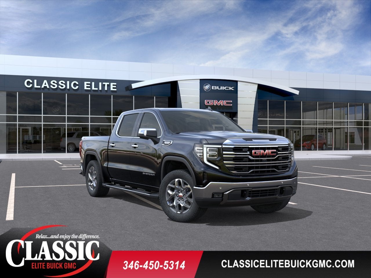 Onyx Black 2026 GMC Sierra 1500 Pickup Truck Four-Wheel Drive Automatic