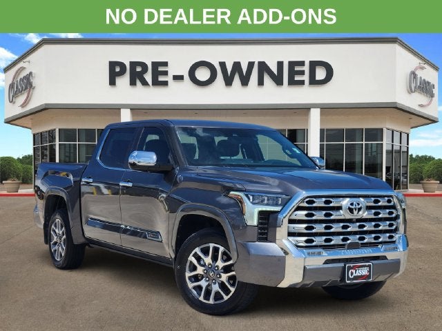 Gray 2025 Toyota Tundra Pickup Truck Four-Wheel Drive 