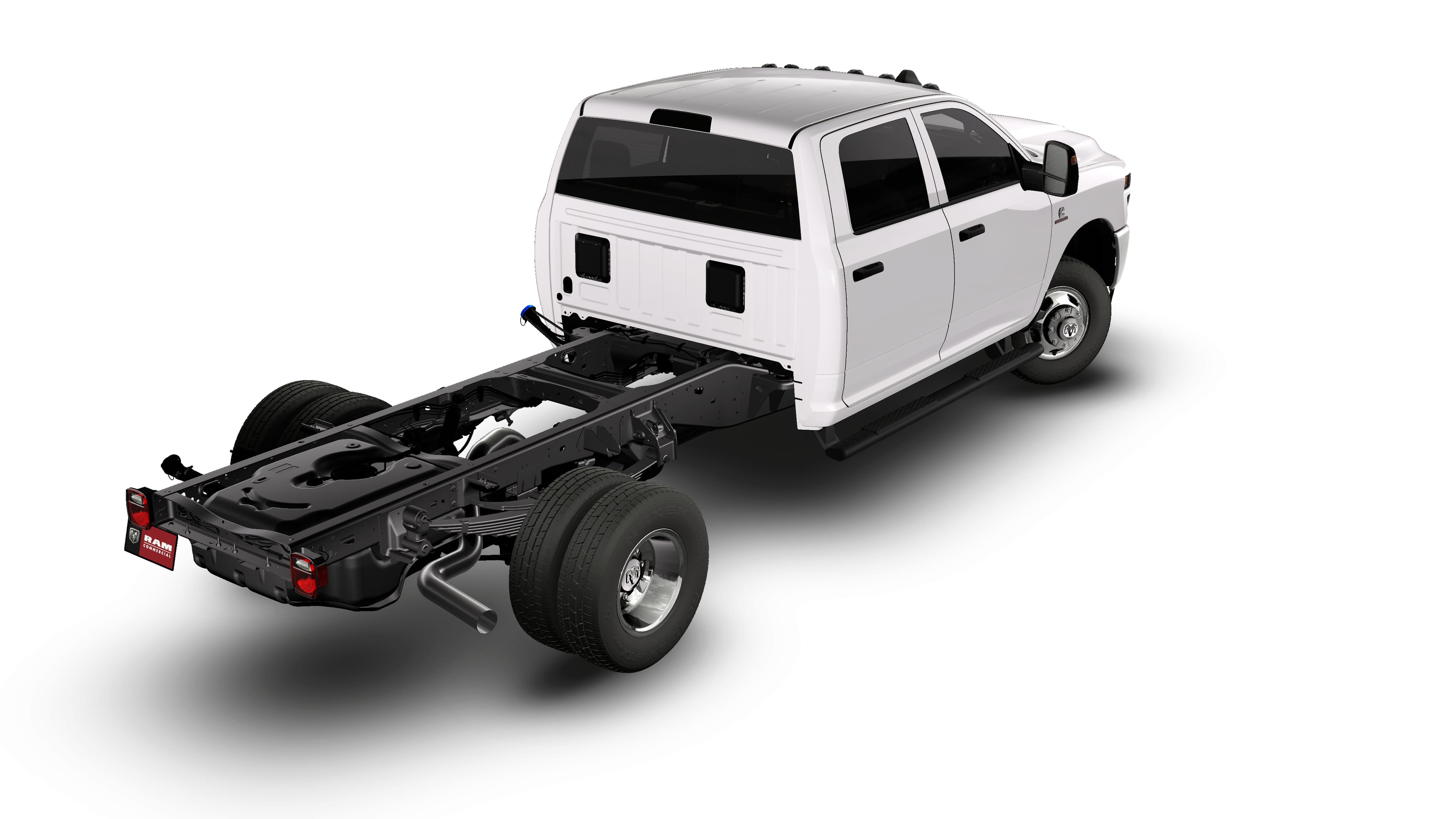 Bright White Clearcoat 2026 RAM 3500 Chassis Pickup Truck Four-Wheel Drive 8-Speed Automatic