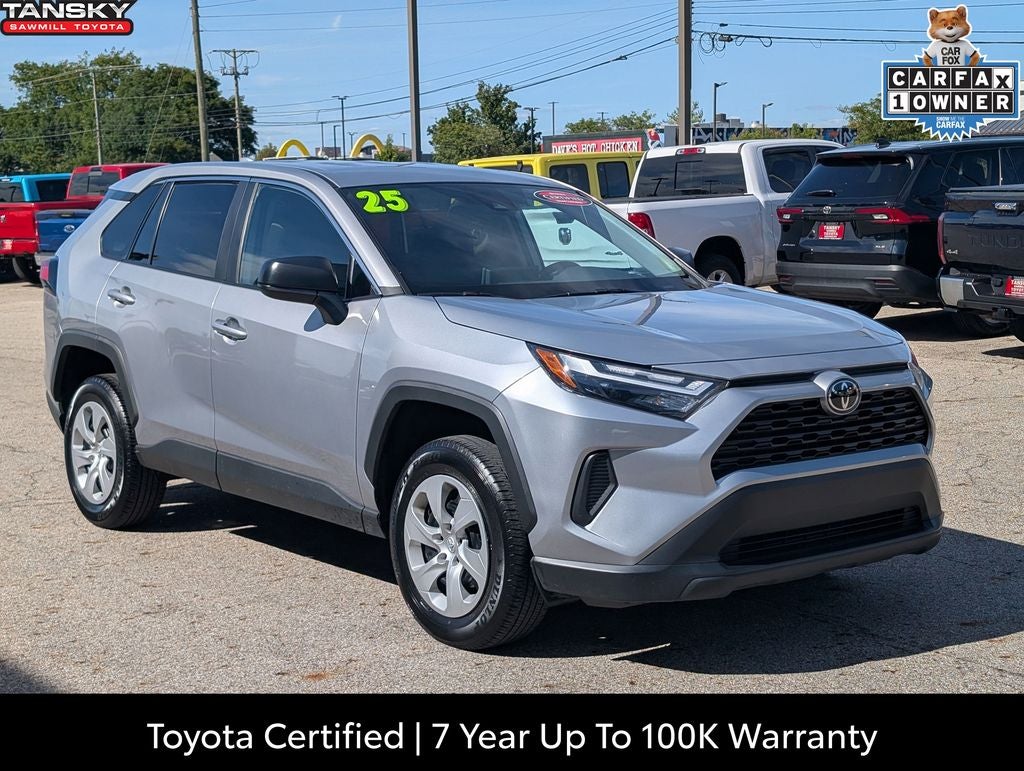Silver Sky Metallic 2025 Toyota RAV4 SUV / Crossover All-Wheel Drive 8-Speed Automatic