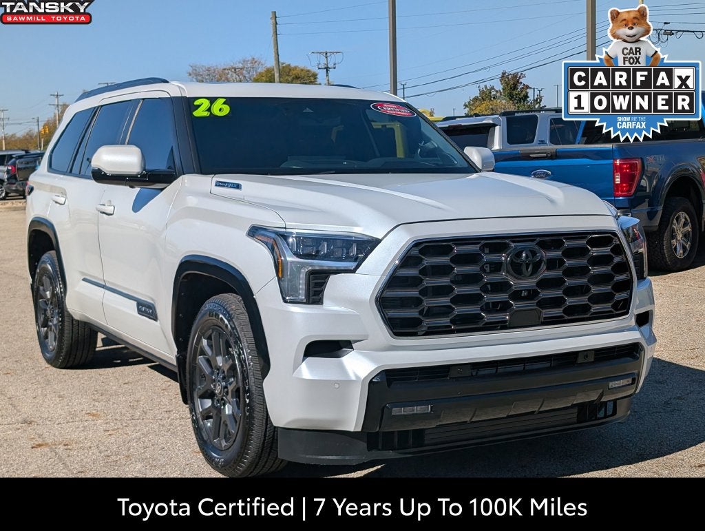 Pearl 2026 Toyota Sequoia SUV / Crossover Four-Wheel Drive Automatic