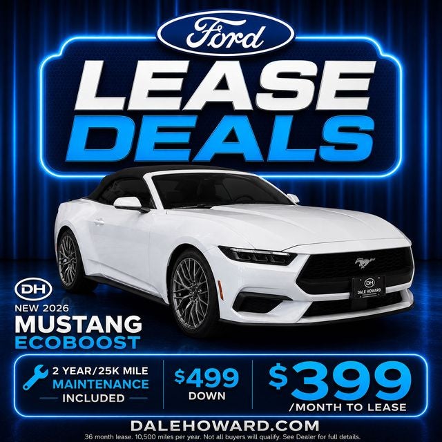 Oxford White 2026 Ford Mustang Convertible Rear-Wheel Drive Automatic