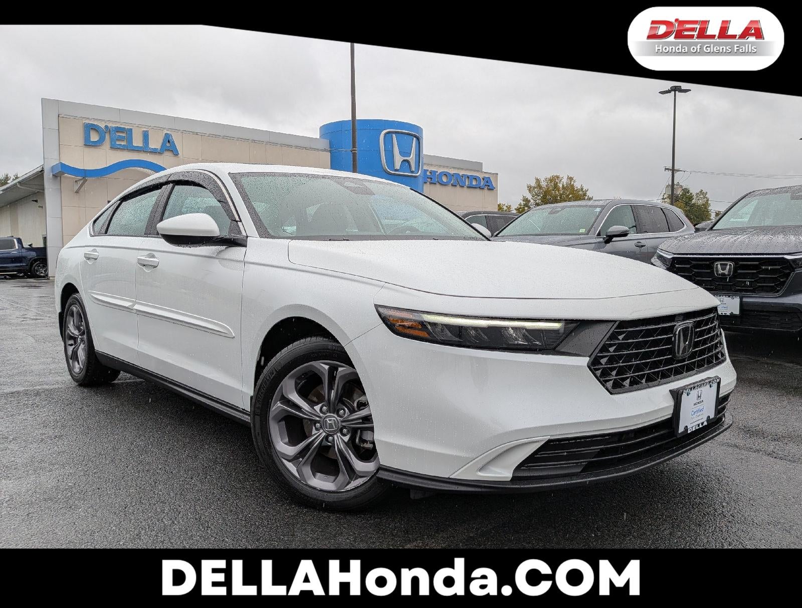 Platinum White Pearl 2024 Honda Accord Sedan Front-Wheel Drive Continuously Variable Transmission