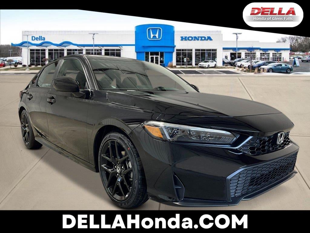 Crystal Black Pearl 2026 Honda Civic Sedan Front-Wheel Drive Continuously Variable Transmission