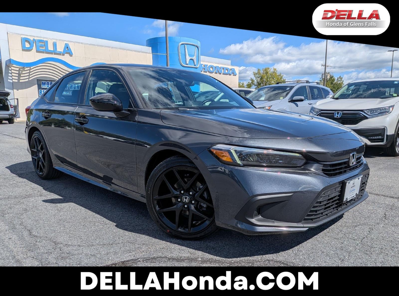 Meteorite Gray Metallic 2024 Honda Civic Sedan Front-Wheel Drive Continuously Variable Transmission