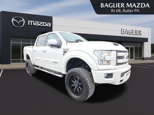 Oxford White 2016 Ford F-150 Lariat SuperCrew 4WD Pickup Truck Four-Wheel Drive Automatic