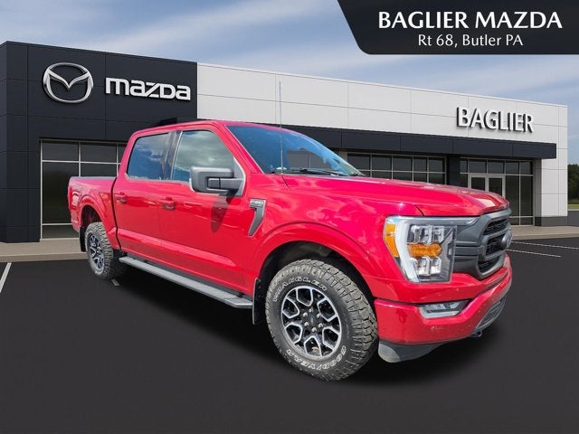 Rapid Red Metallic Tinted Clearcoat 2021 Ford F-150 Pickup Truck Four-Wheel Drive Automatic