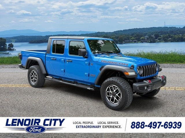 Hydro Blue Pearlcoat 2024 Jeep Gladiator Pickup Truck Four-Wheel Drive 8-Speed Automatic