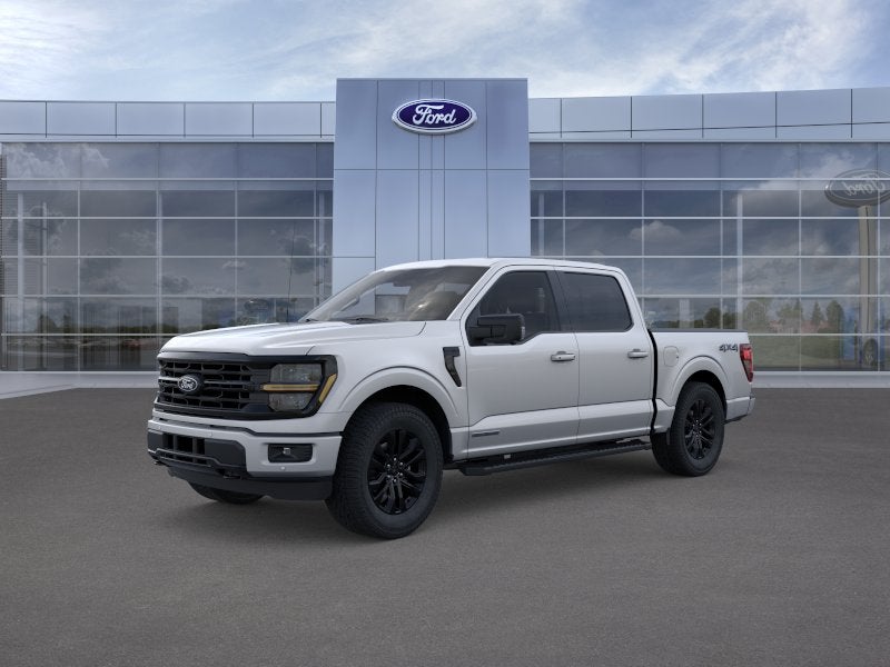 Iconic Silver Metallic 2025 Ford F-150 XLT SuperCrew 4WD Pickup Truck Four-Wheel Drive Automatic