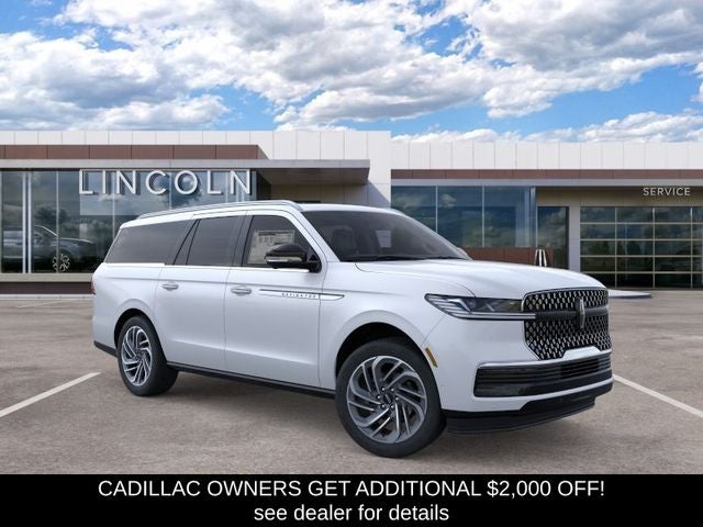Crystal White Metallic Clearcoat 2026 Lincoln Navigator SUV / Crossover Four-Wheel Drive Automatic