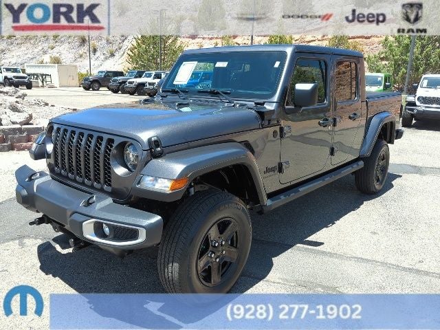 Gray (Granite Crystal Metallic Clearcoat) 2021 Jeep Gladiator Pickup Truck Four-Wheel Drive 8-Speed Automatic