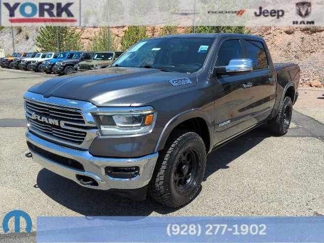 Gray (Granite Crystal Metallic Clearcoat) 2019 RAM 1500 Pickup Truck Four-Wheel Drive 8-Speed Automatic