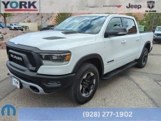 Bright White Clearcoat 2020 RAM 1500 Rebel Crew Cab 4WD Pickup Truck Four-Wheel Drive 8-Speed Automatic