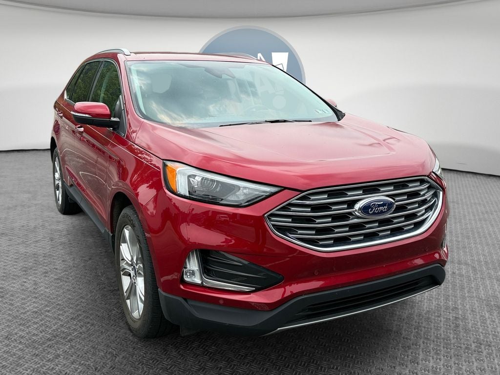 Red Metallic 2022 Ford Edge SUV / Crossover All-Wheel Drive 8-Speed Automatic