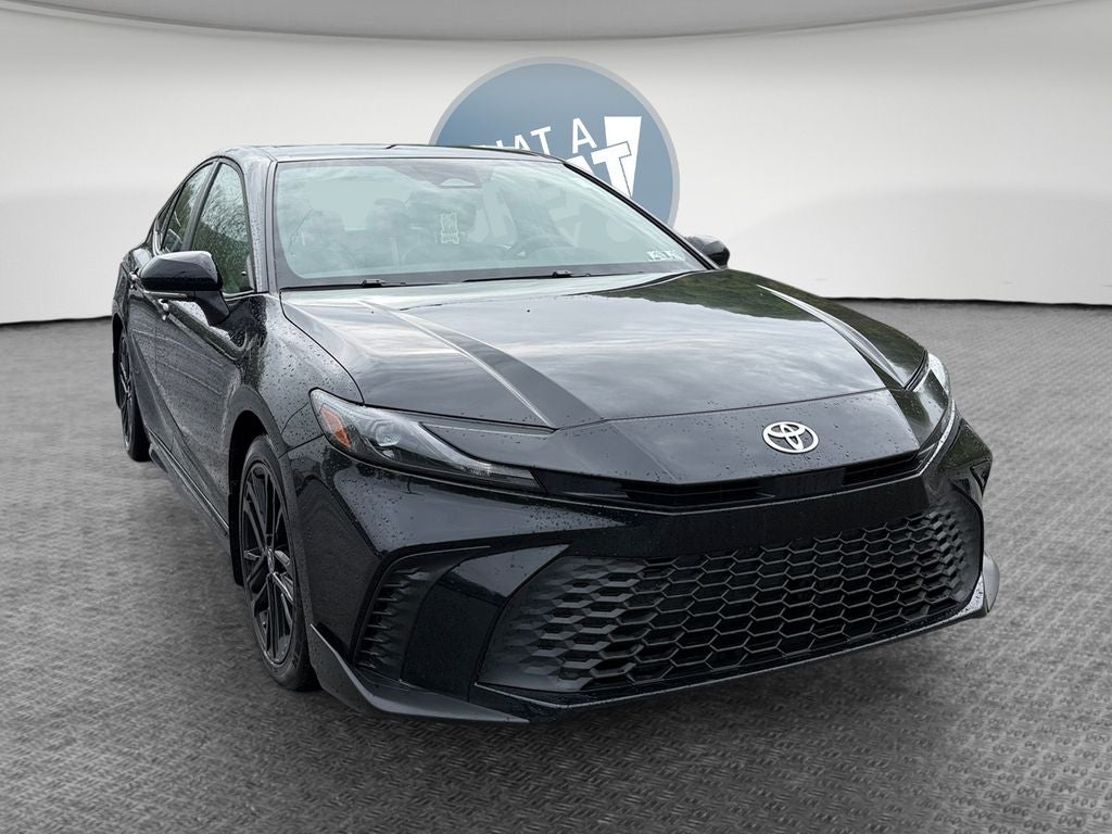 Midnight Black Metallic 2025 Toyota Camry SE FWD Sedan Front-Wheel Drive Continuously Variable Transmission