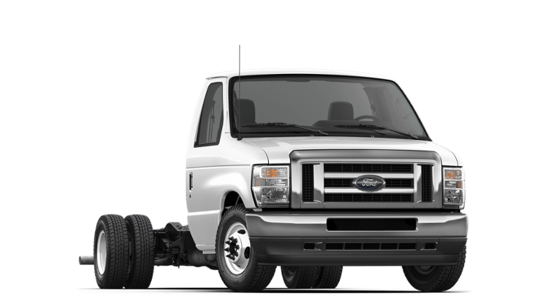 Oxford White 2027 Ford E-Series Chassis Pickup Truck Rear-Wheel Drive 6-Speed Automatic