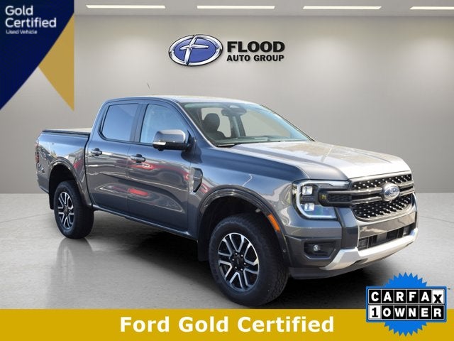 Gray 2024 Ford Ranger Pickup Truck Four-Wheel Drive Automatic