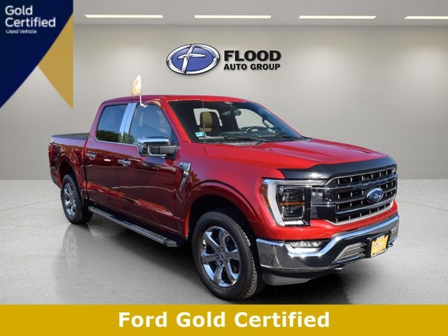 Red 2021 Ford F-150 Pickup Truck Four-Wheel Drive Automatic