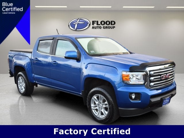 Blue 2019 GMC Canyon Pickup Truck Four-Wheel Drive Automatic