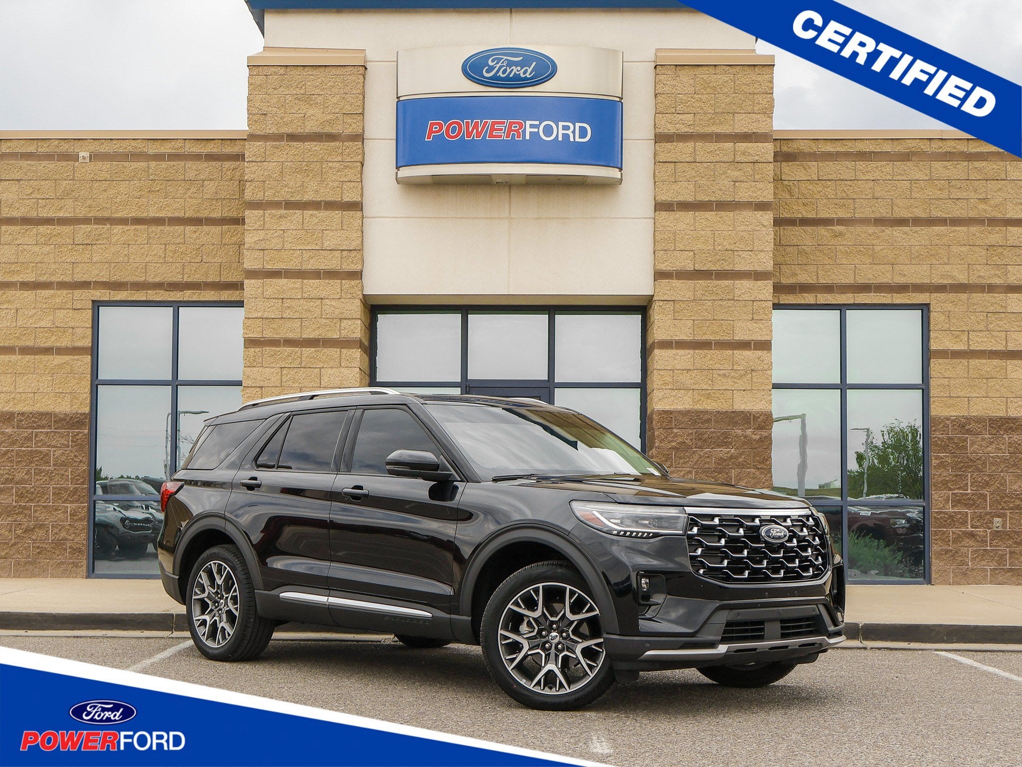 Black Metallic 2025 Ford Explorer SUV / Crossover All-Wheel Drive Automatic