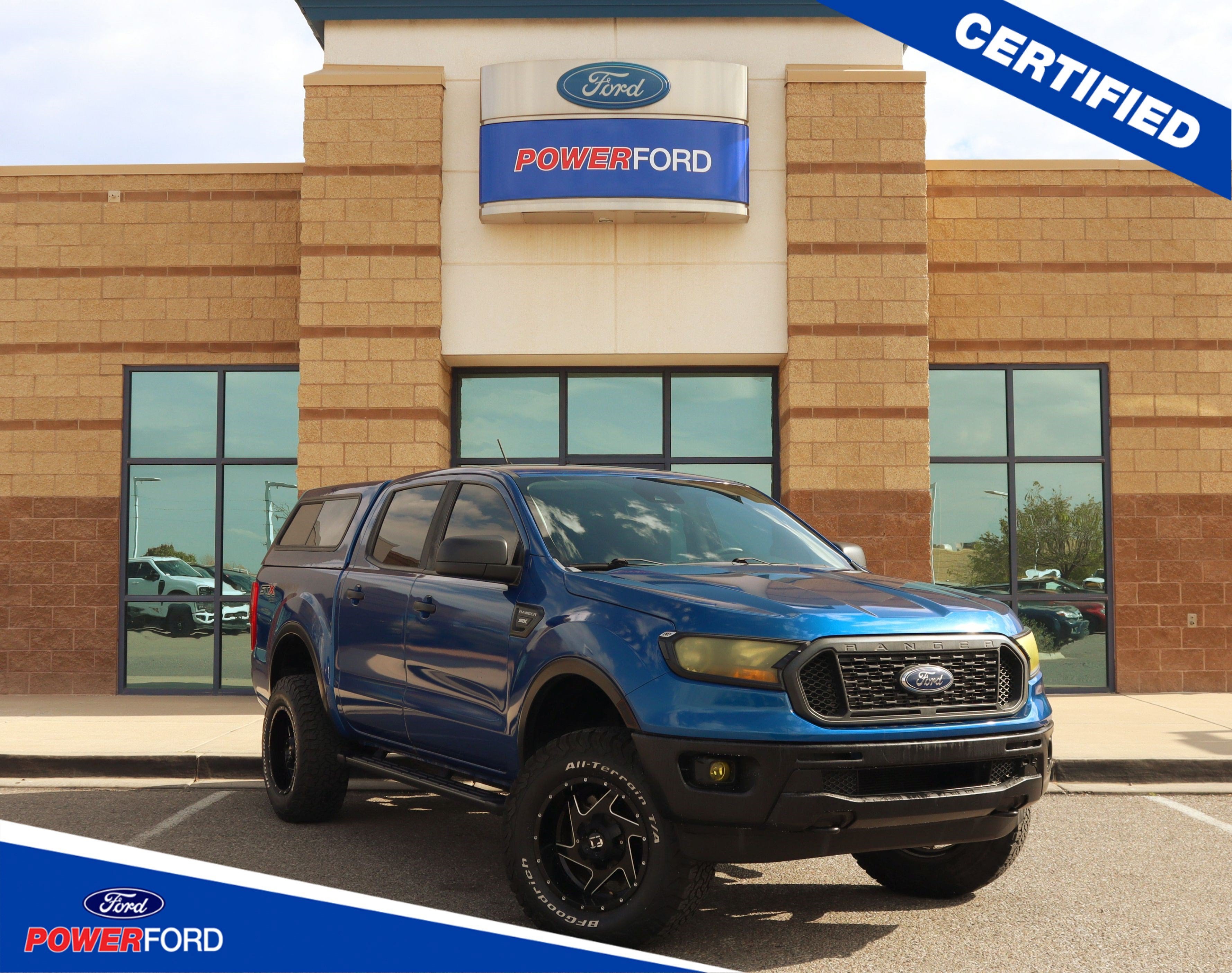 Lightning Blue Metallic 2019 Ford Ranger Pickup Truck Four-Wheel Drive Automatic