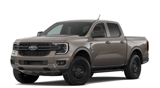 Marsh Gray 2026 Ford Ranger XL SuperCrew 4WD Pickup Truck Four-Wheel Drive Automatic