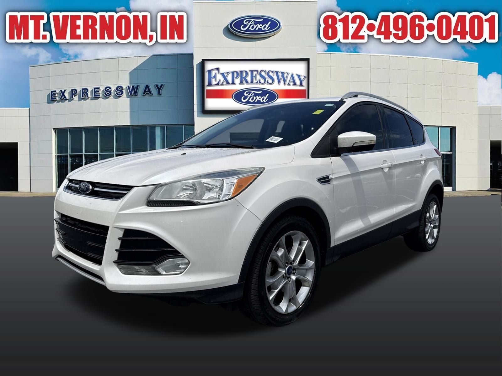 White Platinum 2014 Ford Escape SUV / Crossover Front-Wheel Drive Automatic