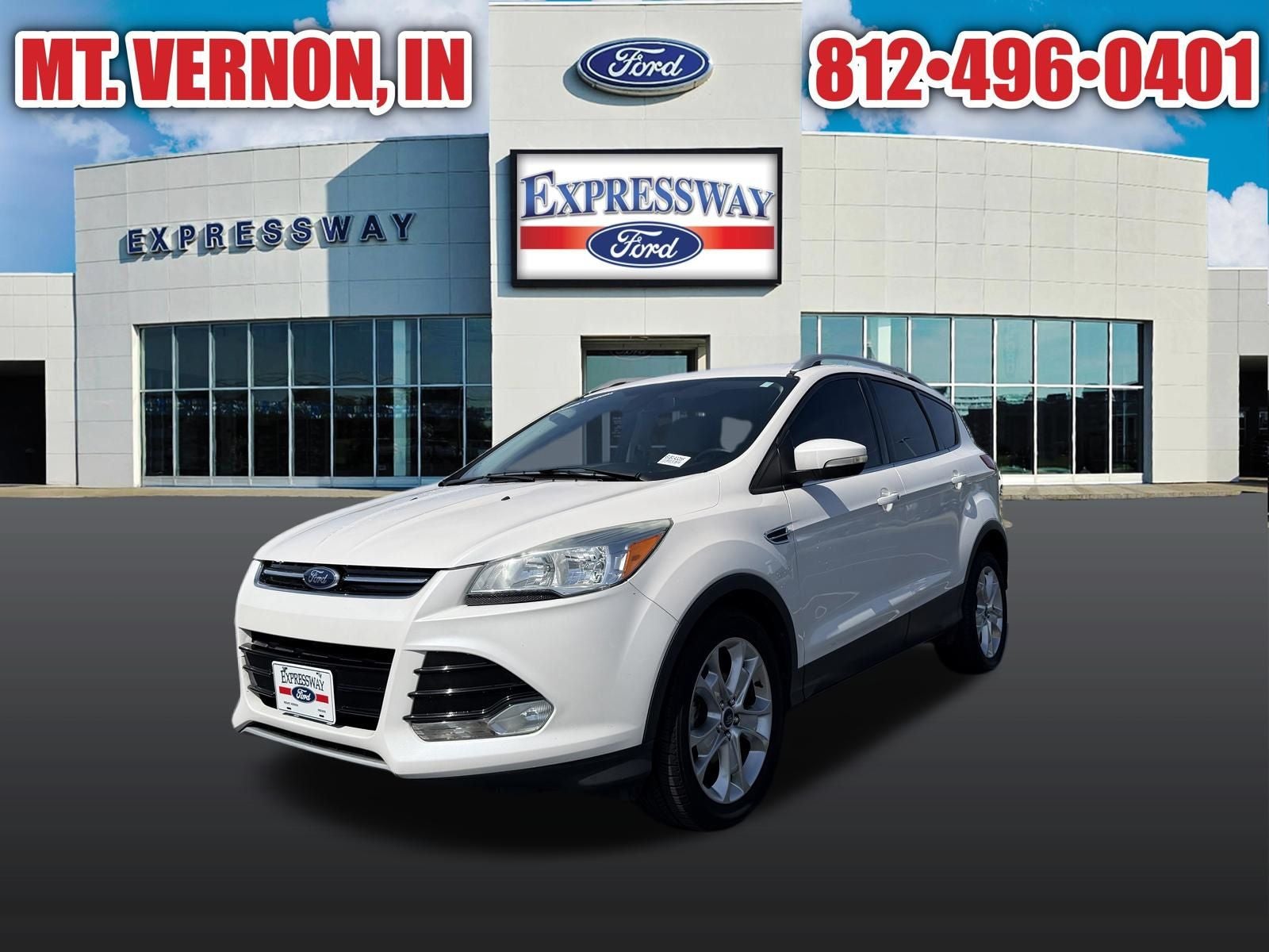 White Platinum 2014 Ford Escape SUV / Crossover Front-Wheel Drive Automatic