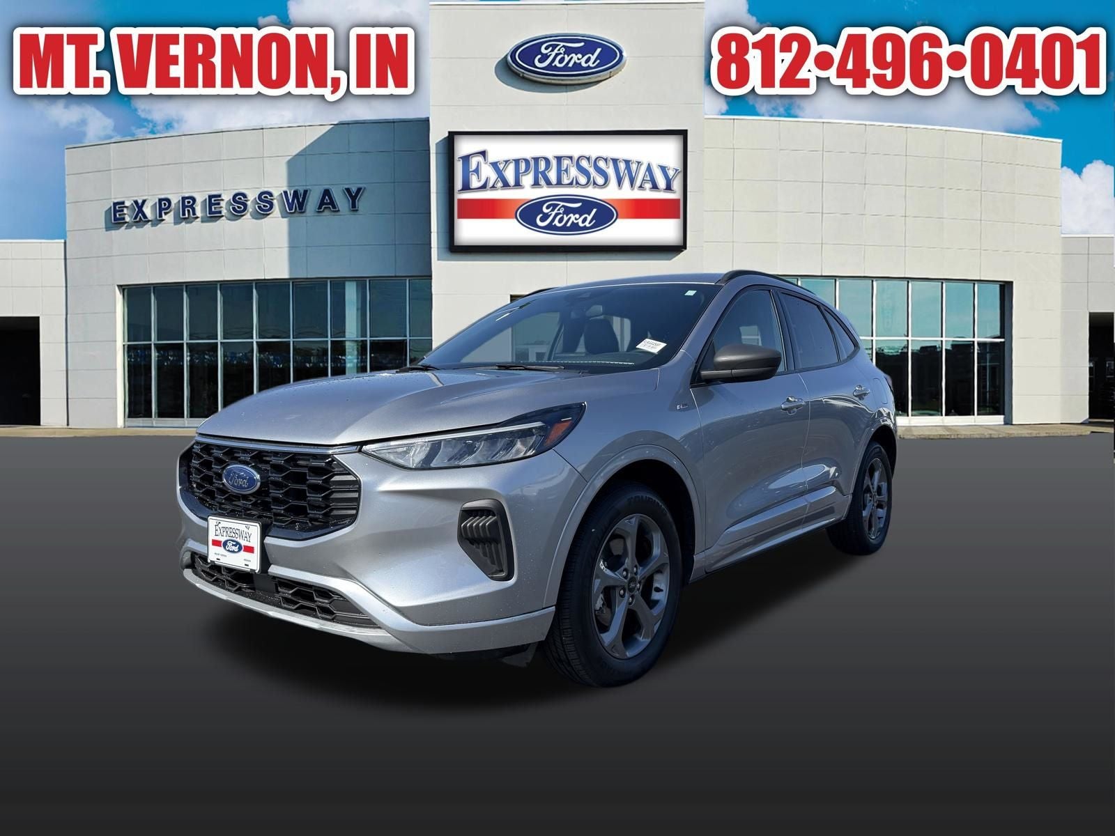 Iconic Silver Metallic 2024 Ford Escape SUV / Crossover All-Wheel Drive Automatic