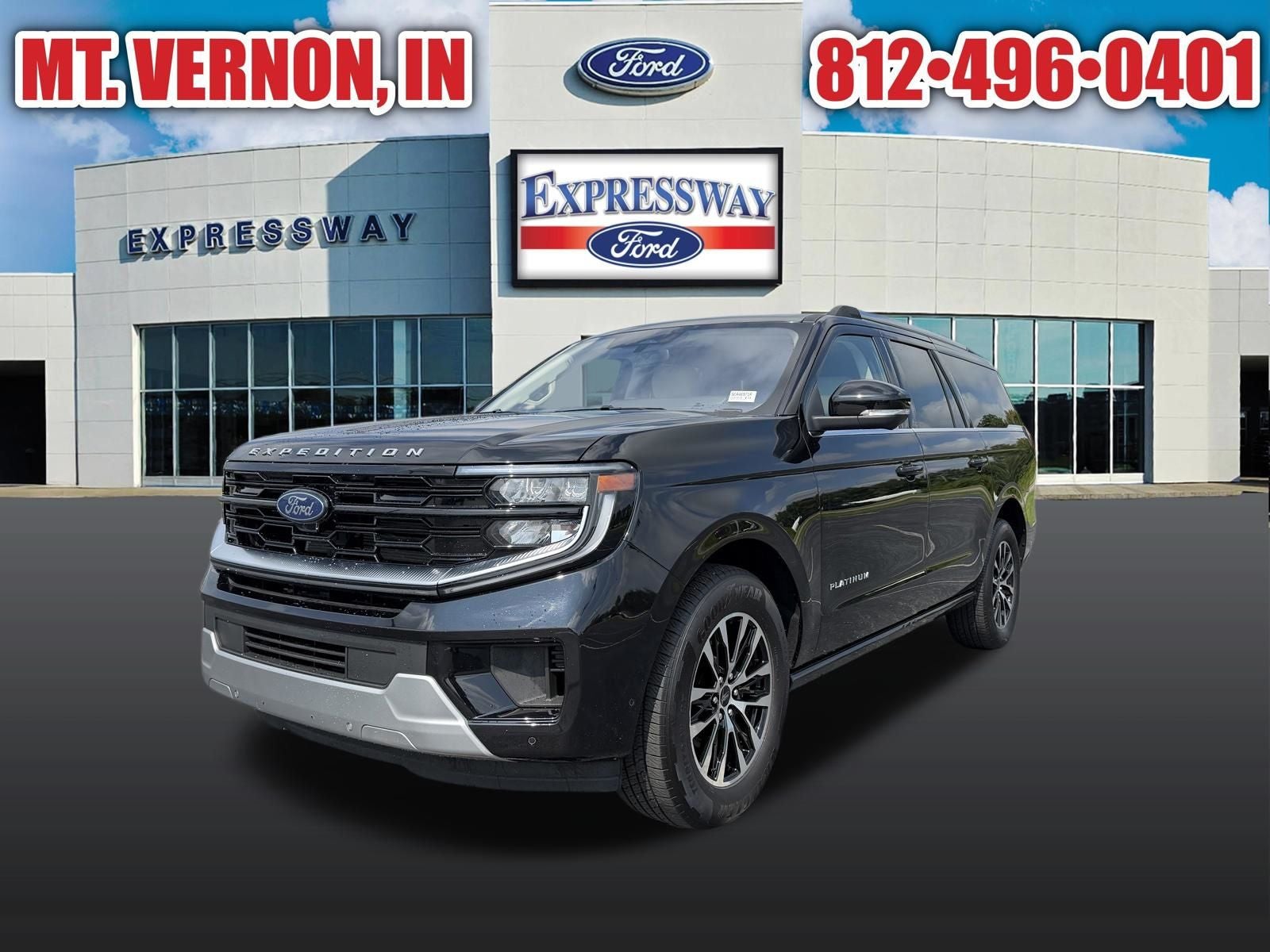 Agate Black Metallic 2025 Ford Expedition SUV / Crossover Four-Wheel Drive Automatic