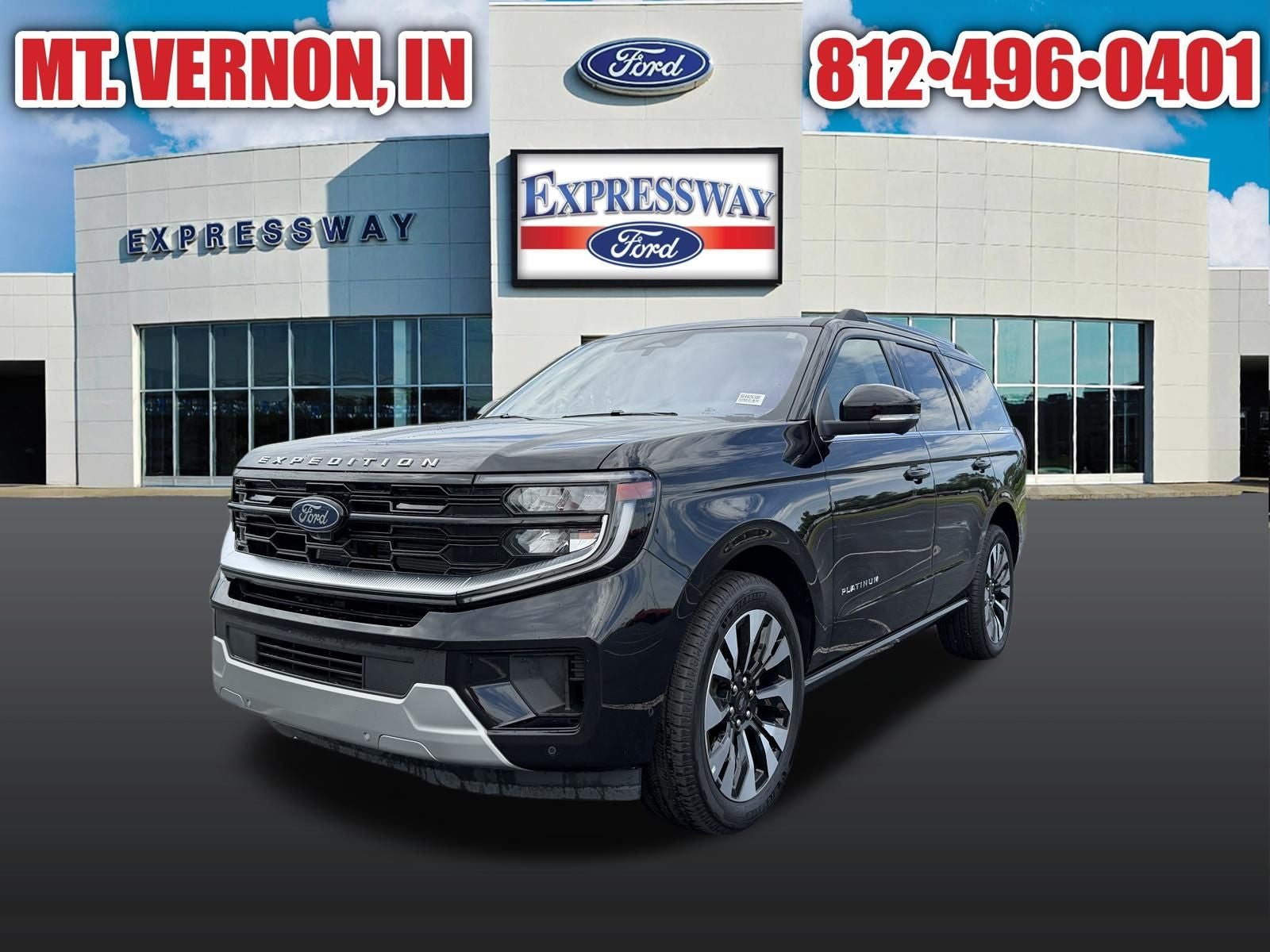 Black Metallic 2025 Ford Expedition SUV / Crossover Four-Wheel Drive Automatic