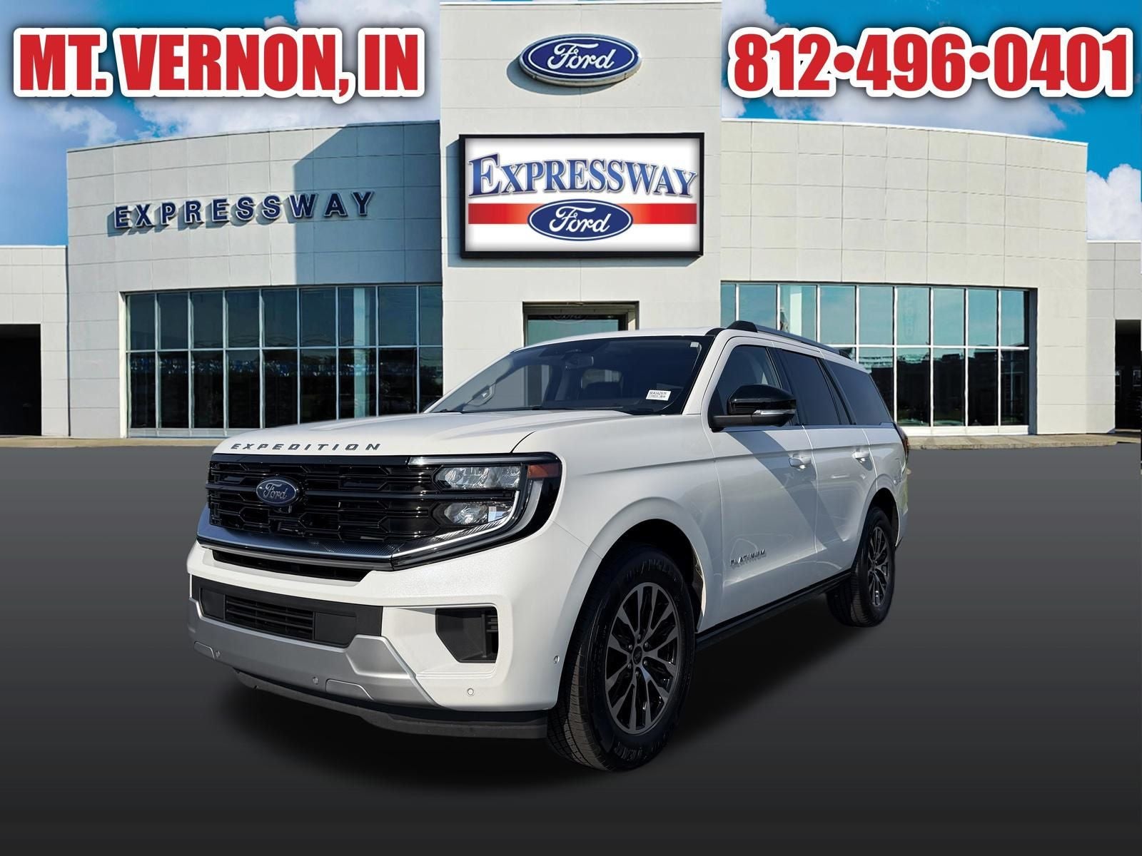 White Metallic 2025 Ford Expedition SUV / Crossover Four-Wheel Drive Automatic