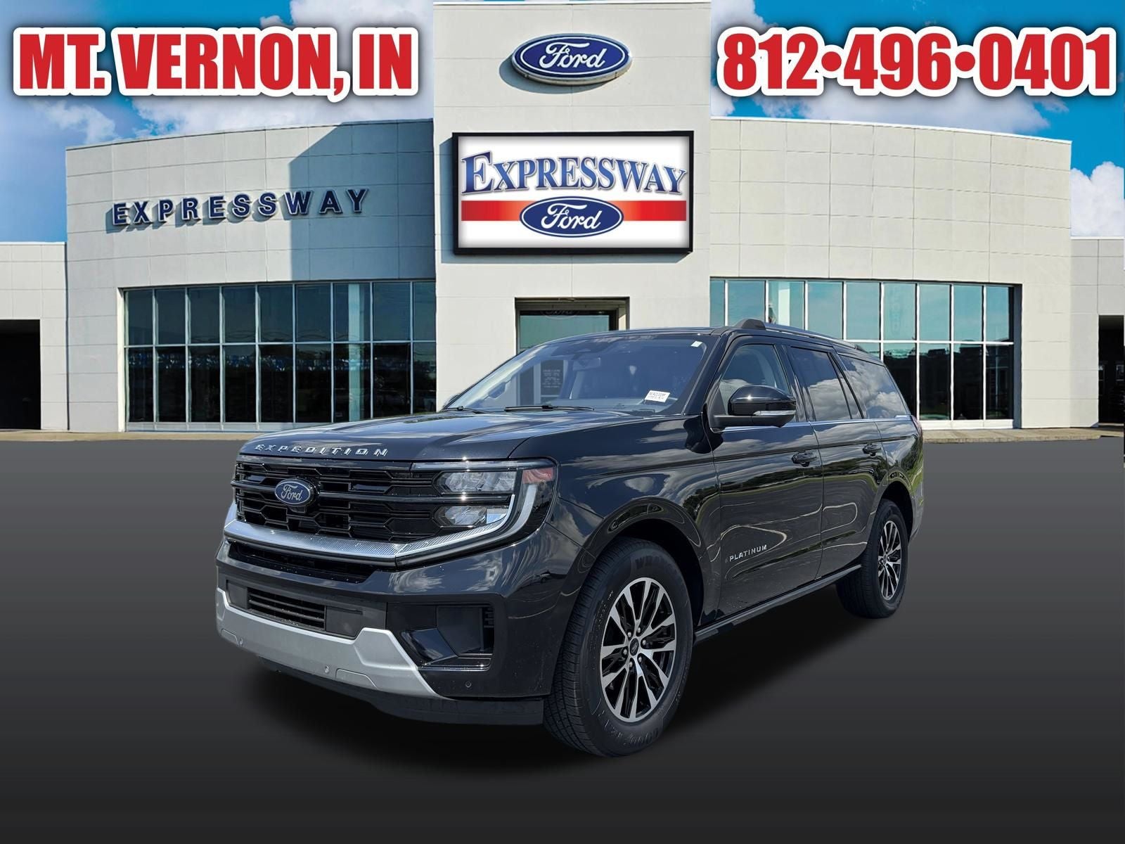 Black Metallic 2025 Ford Expedition SUV / Crossover Four-Wheel Drive Automatic