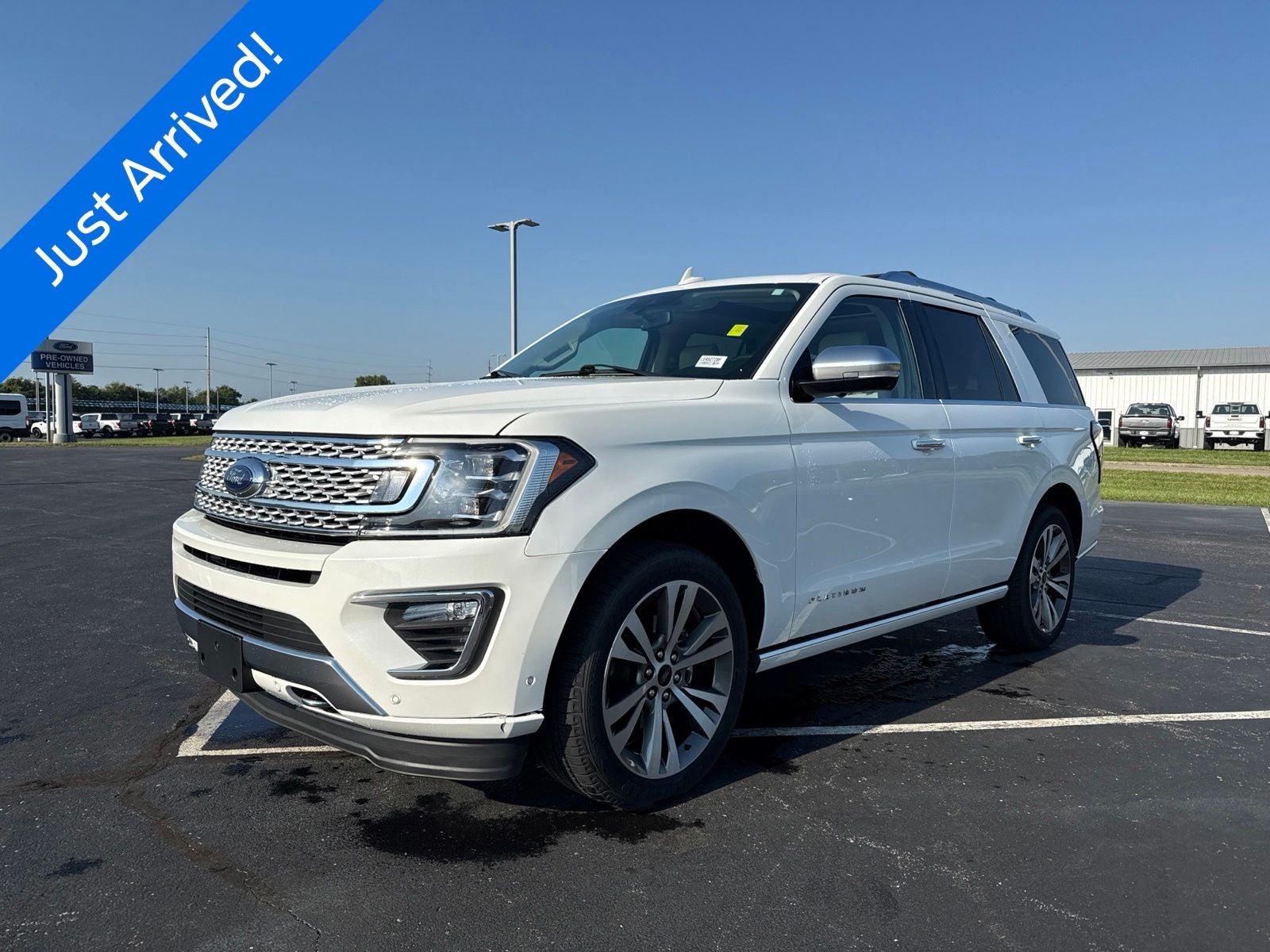 White Metallic 2020 Ford Expedition SUV / Crossover Four-Wheel Drive Automatic
