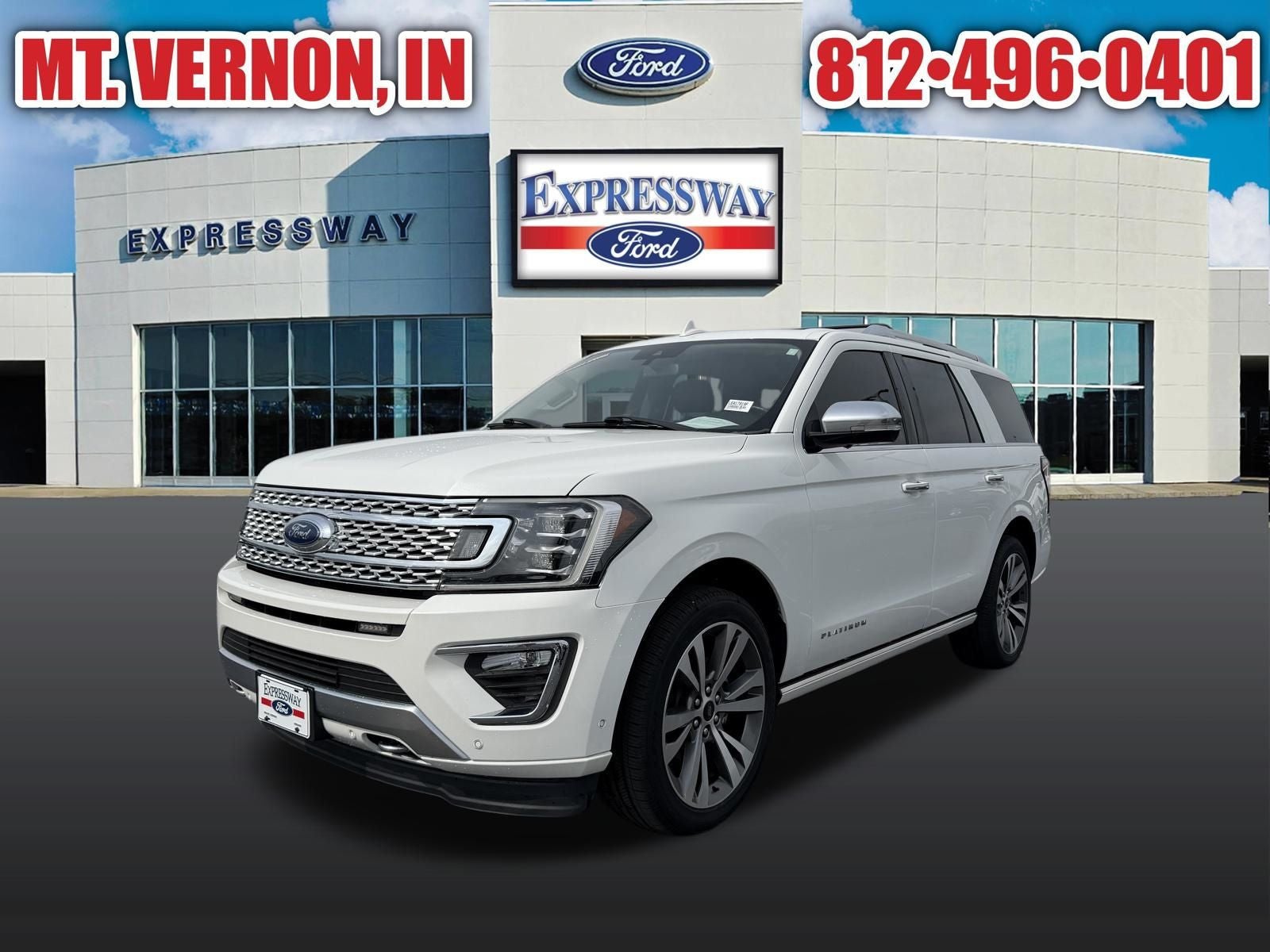 White Metallic 2020 Ford Expedition SUV / Crossover Four-Wheel Drive Automatic