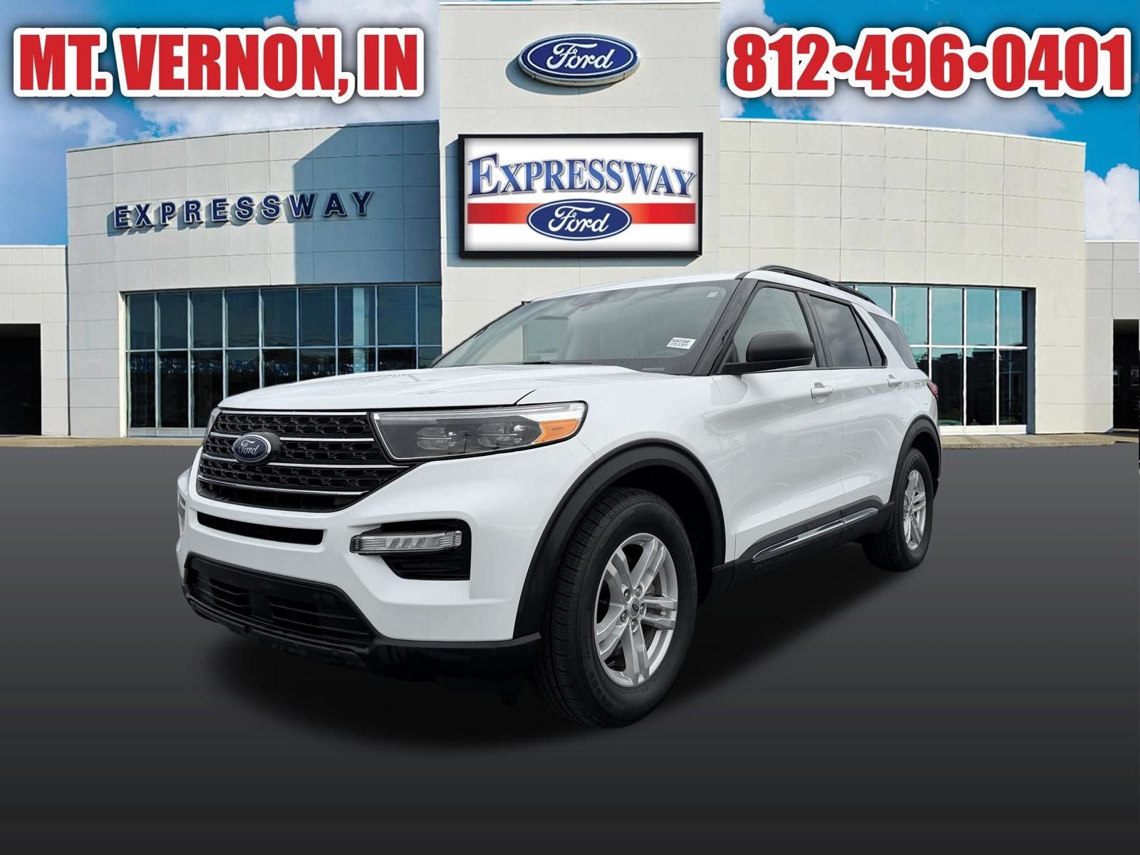 Oxford White 2024 Ford Explorer SUV / Crossover Rear-Wheel Drive Automatic