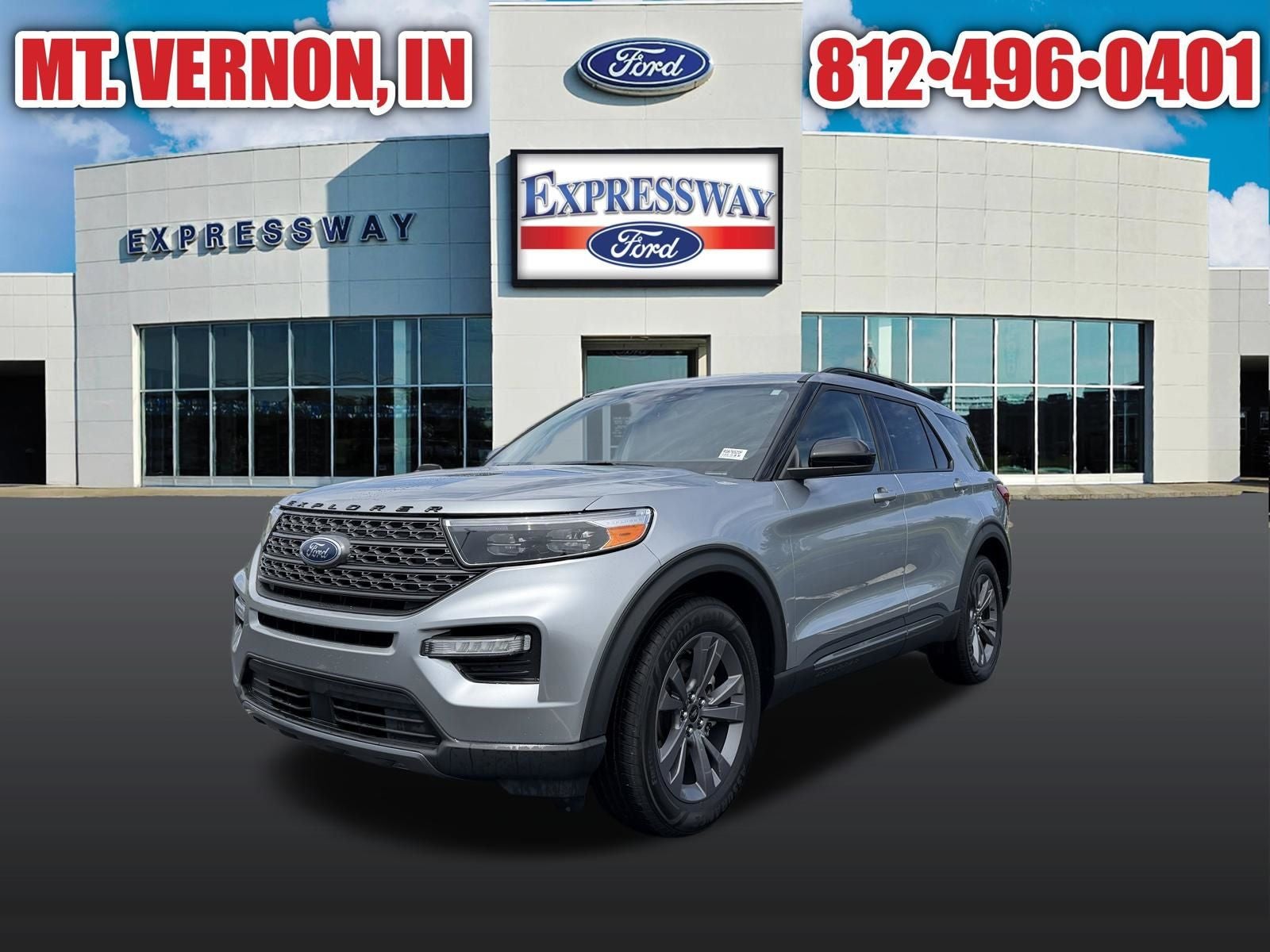 Silver Metallic 2024 Ford Explorer SUV / Crossover All-Wheel Drive Automatic